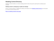 Tablet Screenshot of directory.weddingcentral.com.au